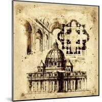 Architectorum III-Paul Panossian-Mounted Giclee Print