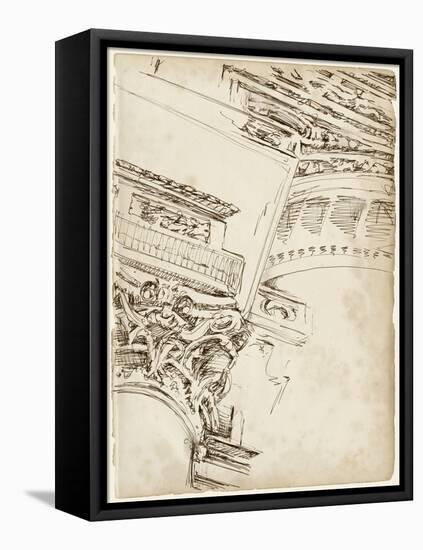 Architects Sketchbook II-Ethan Harper-Framed Stretched Canvas