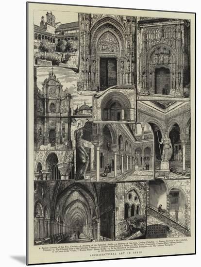 Architectural Art in Spain-null-Mounted Giclee Print