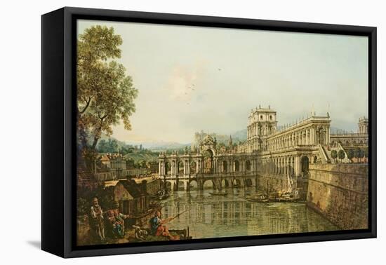 Architectural Capriccio, C.1765-Bernardo Bellotto-Framed Stretched Canvas