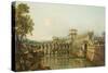 Architectural Capriccio, C.1765-Bernardo Bellotto-Stretched Canvas