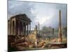 Architectural Capriccio with Obelisk, 1768-Hubert Robert-Mounted Giclee Print