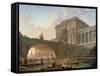 Architectural Capriccio-Hubert Robert-Framed Stretched Canvas