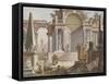 Architectural Capriccio-Francesco Chiarottini-Framed Stretched Canvas