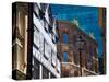 Architectural Contrasts, Manchester, England, United Kingdom, Europe-Charles Bowman-Stretched Canvas