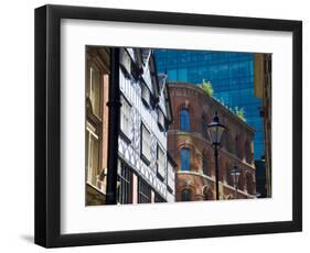 Architectural Contrasts, Manchester, England, United Kingdom, Europe-Charles Bowman-Framed Photographic Print