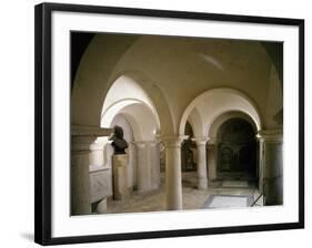 Architectural, Crypt of Bishops in Cathedral of San Ciriaco, Ancona, Italy, 11th-12th Century-null-Framed Giclee Print