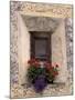 Architectural Detail and House Window, Guarda, Switzerland-Gavriel Jecan-Mounted Premium Photographic Print