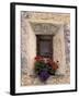 Architectural Detail and House Window, Guarda, Switzerland-Gavriel Jecan-Framed Photographic Print