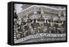 Architectural Detail and of the Decorations of Wat Arun or Temple of the Dawn, Bangkok, Thailand-null-Framed Stretched Canvas