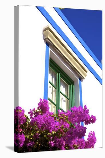 Architectural detail at Puerto de Morgan, Gran Canaria, Canary Islands, Spain, Atlantic, Europe-Neil Farrin-Stretched Canvas