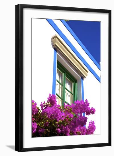 Architectural detail at Puerto de Morgan, Gran Canaria, Canary Islands, Spain, Atlantic, Europe-Neil Farrin-Framed Photographic Print