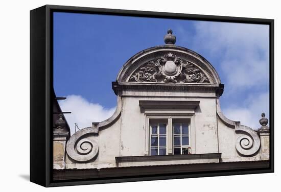 Architectural Detail from a Building in Krakow-null-Framed Stretched Canvas