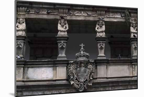 Architectural Detail from an Historic Building in Republic Square-null-Mounted Giclee Print