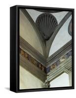 Architectural Detail from Pazzi Chapel, Architect Filippo Brunelleschi-null-Framed Stretched Canvas