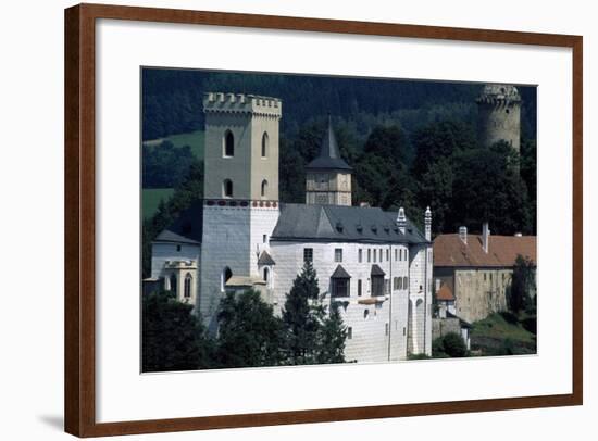 Architectural Detail from Rozmberk Castle-null-Framed Giclee Print