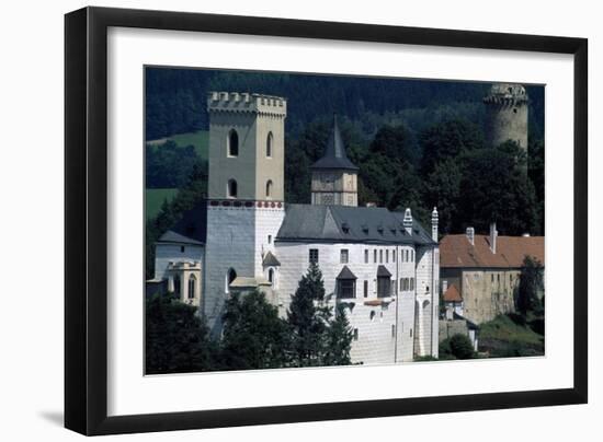 Architectural Detail from Rozmberk Castle-null-Framed Giclee Print