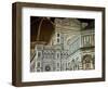 Architectural Detail of a Cathedral at Night, Duomo Santa Maria Del Fiore, Florence, Tuscany, Italy-null-Framed Photographic Print