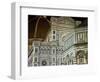 Architectural Detail of a Cathedral at Night, Duomo Santa Maria Del Fiore, Florence, Tuscany, Italy-null-Framed Photographic Print