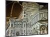 Architectural Detail of a Cathedral at Night, Duomo Santa Maria Del Fiore, Florence, Tuscany, Italy-null-Mounted Photographic Print