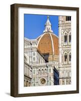 Architectural Detail of a Cathedral, Duomo Santa Maria Del Fiore, Florence, Tuscany, Italy-null-Framed Photographic Print