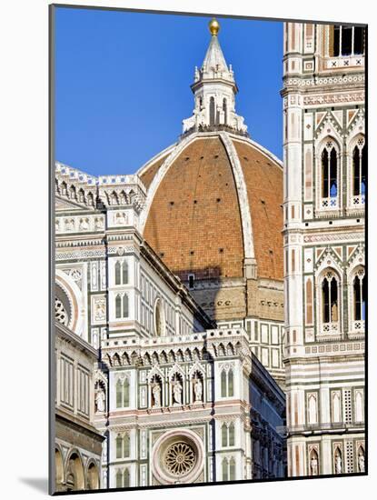 Architectural Detail of a Cathedral, Duomo Santa Maria Del Fiore, Florence, Tuscany, Italy-null-Mounted Photographic Print