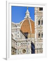 Architectural Detail of a Cathedral, Duomo Santa Maria Del Fiore, Florence, Tuscany, Italy-null-Framed Photographic Print