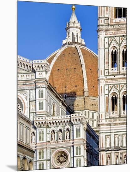 Architectural Detail of a Cathedral, Duomo Santa Maria Del Fiore, Florence, Tuscany, Italy-null-Mounted Photographic Print