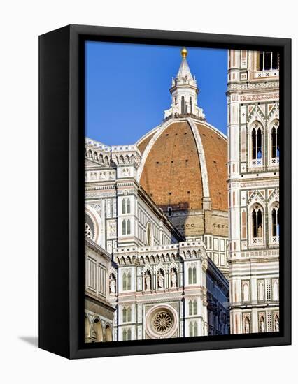 Architectural Detail of a Cathedral, Duomo Santa Maria Del Fiore, Florence, Tuscany, Italy-null-Framed Stretched Canvas