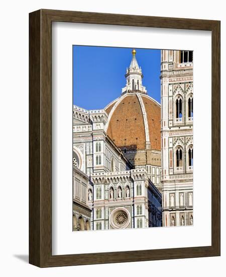 Architectural Detail of a Cathedral, Duomo Santa Maria Del Fiore, Florence, Tuscany, Italy-null-Framed Photographic Print