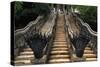 Architectural Detail of a Staircase of the Ancient City of Muang Boran, Bangkok, Thailand-null-Stretched Canvas