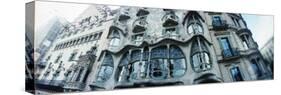 Architectural Detail of Building Built by the Catalan Architect Antoni Gaudi, Casa Batllo, Barce...-null-Stretched Canvas