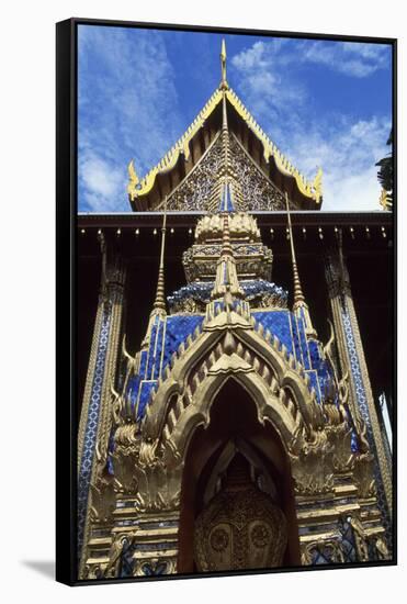 Architectural Detail of Royal Palace in Bangkok, Thailand, 18th-19th Century-null-Framed Stretched Canvas