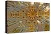 Architectural detail of Sagrada Familia ceiling, Barcelona, Catalonia, Spain-null-Stretched Canvas