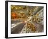 Architectural detail of Sagrada Familia ceiling, Barcelona, Catalonia, Spain-null-Framed Photographic Print