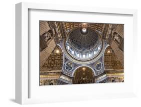 Architectural Detail of the Interior of St. Peter's Basilica, Vatican City, the Vatican.-Cahir Davitt-Framed Photographic Print