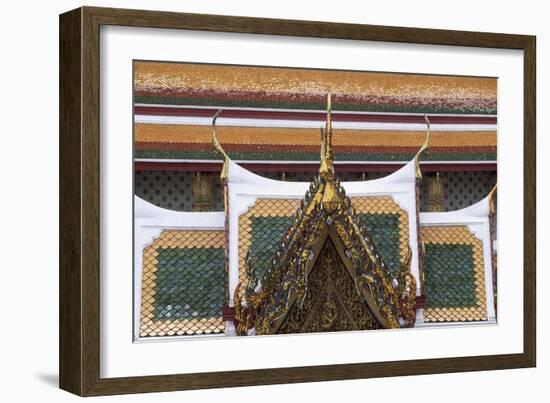 Architectural Detail of Wat Arun or Temple of Dawn, Bangkok, Thailand, 14th-18th Century-null-Framed Giclee Print