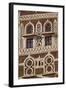 Architectural Detail, Old City of Sanaa, UNESCO World Heritage Site, Yemen, Middle East-Bruno Morandi-Framed Photographic Print