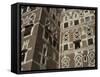 Architectural Detail, Old City, Sana'A, UNESCO World Heritage Site, Yemen, Middle East-Traverso Doug-Framed Stretched Canvas