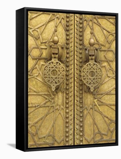 Architectural Detail, Royal Palace, Fez, Morocco, North Africa, Africa-Robert Harding-Framed Stretched Canvas