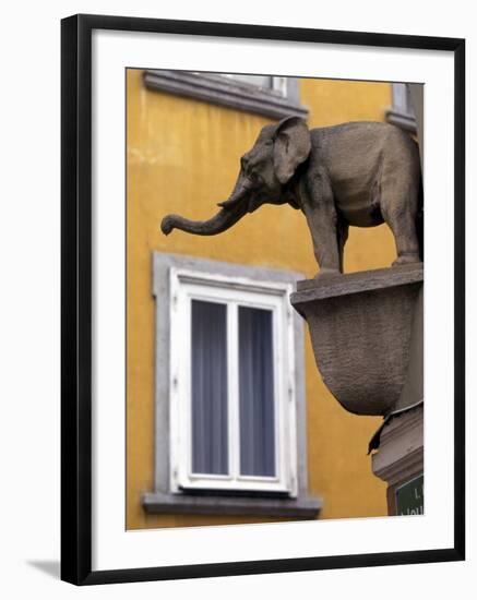 Architectural Detail, Steyr, Austria-Walter Bibikow-Framed Photographic Print