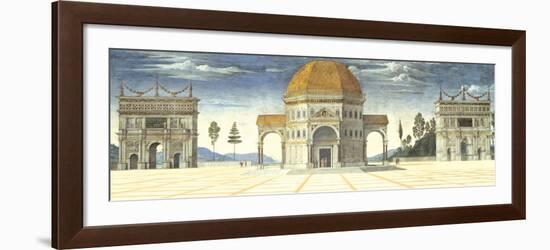 Architectural Detail-Pietro Perugino-Framed Art Print