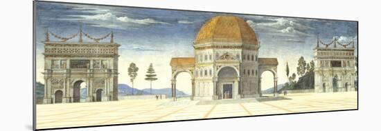 Architectural Detail-Pietro Perugino-Mounted Art Print