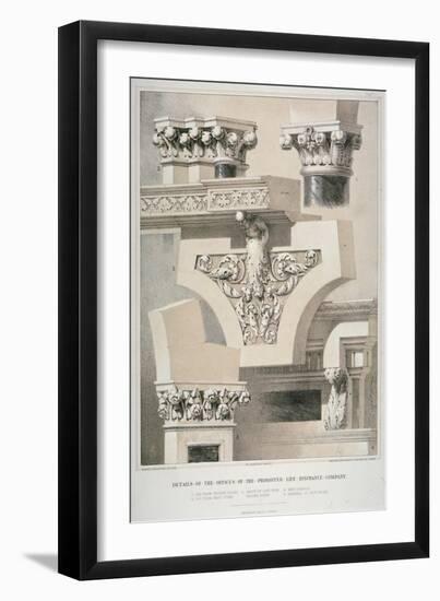 Architectural Details, Fleet Street, City of London, 1861-Robert Dudley-Framed Giclee Print