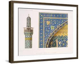 Architectural Details from the Mesdjid-I-Shah, Isfahan, Plate 12-13 from Modern Monuments of Persia-Pascal Xavier Coste-Framed Giclee Print