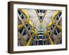 Architectural Details Inside Burj Al Arab Hotel, Dubai, United Arab Emirates-Keren Su-Framed Premium Photographic Print