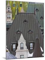 Architectural Details of Chateau Frontenac Hotel, Quebec City, Canada-Keren Su-Mounted Photographic Print