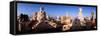 Architectural Details of Rooftop Chimneys, La Pedrera, Barcelona, Catalonia, Spain-null-Framed Stretched Canvas