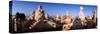 Architectural Details of Rooftop Chimneys, La Pedrera, Barcelona, Catalonia, Spain-null-Stretched Canvas