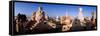 Architectural Details of Rooftop Chimneys, La Pedrera, Barcelona, Catalonia, Spain-null-Framed Stretched Canvas